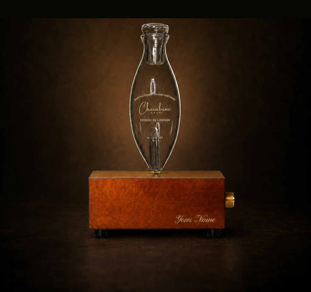 Charabanc Aroma MINI engraved with your name, brown, dark studio