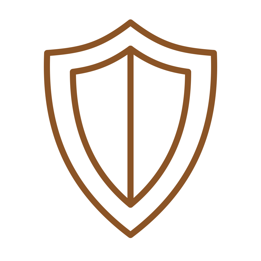Delivery protection shield icon